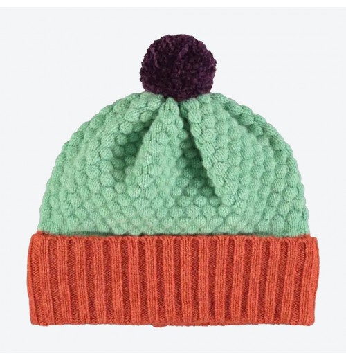 Catherine Tough Kids Hat Mint / Rust