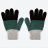 Miss Pompom Grey Colourblock Wool Gloves