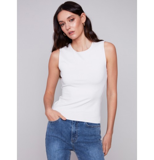 Sleeveless Super Stretch Top - Natural