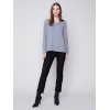 Basic V-Neck Sweater - Gray