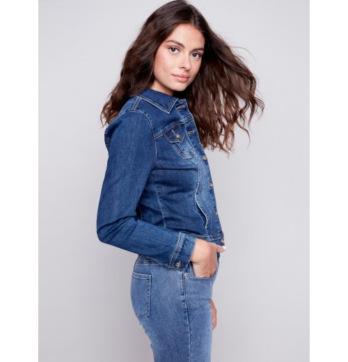 Stretch Denim Jacket - Indigo