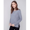 Basic V-Neck Sweater - Gray