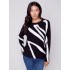 Jacquard Ottoman Cotton Sweater - Black