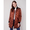 Long Quilted Puffer Jacket - Cinnamon