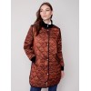 Long Quilted Puffer Jacket - Cinnamon