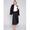 Long Satin Skirt - Black