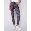 Printed Suede Crinkle Jogger Pants - Paisley