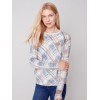 Reversible Printed Crew Neck Sweater - Truffle