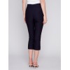 Stretch Pull-On Capri Pants - Black