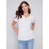 V-Neck Linen T-Shirt - Natural