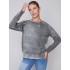 Washed-Out Color Effect Sweater - Spruce