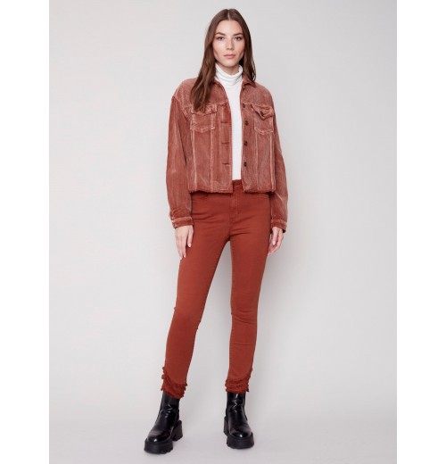 Washed-Out Corduroy Jacket - Cinnamon